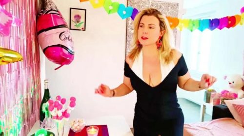 Cindy Lopes celebrates her birthday… in her own way