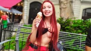 Naughty Ice Cream Loving 18-year-old Redhead Russian – Megan Murkovski