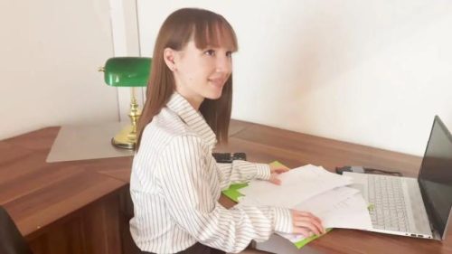 Kate, fucked in her office