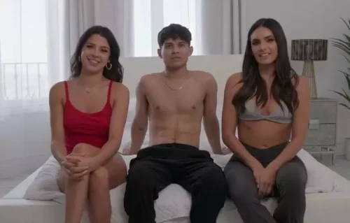 Threesome Training For A Young NEW Cock – Kylie Rocket & Isa Bella