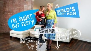 Polar Opposites: Pocket-Sized Myra vs Tall Squirting Champ – Myra Moans & Ryan Keely